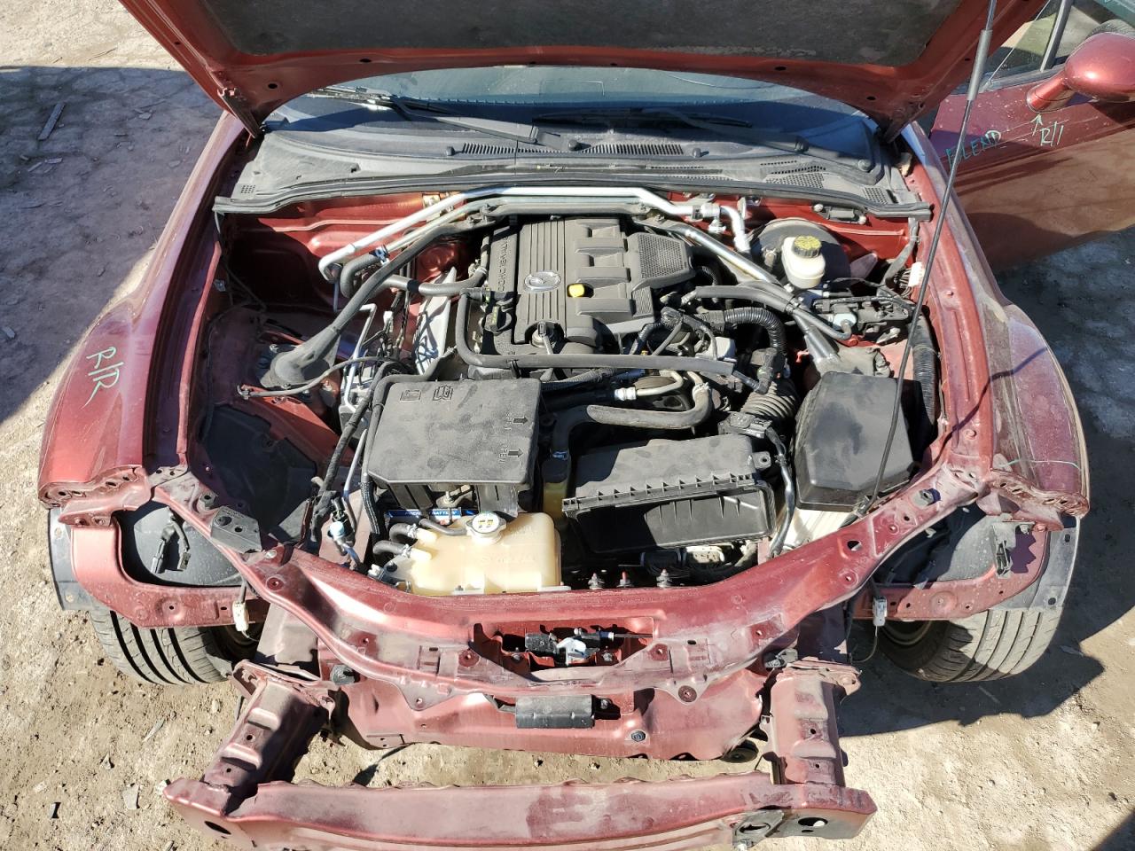 2012 Mazda MX-5 VIN JM1NC2PF4C0220183 Copart auction photo, front end damage thumbnail 11