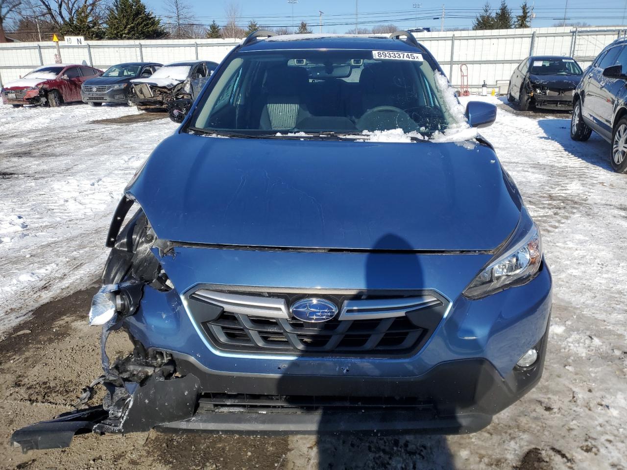 2021 Subaru XV VIN JF2GTAECXMH226148 Copart auction photo, front end / undercarriage damage thumbnail 5
