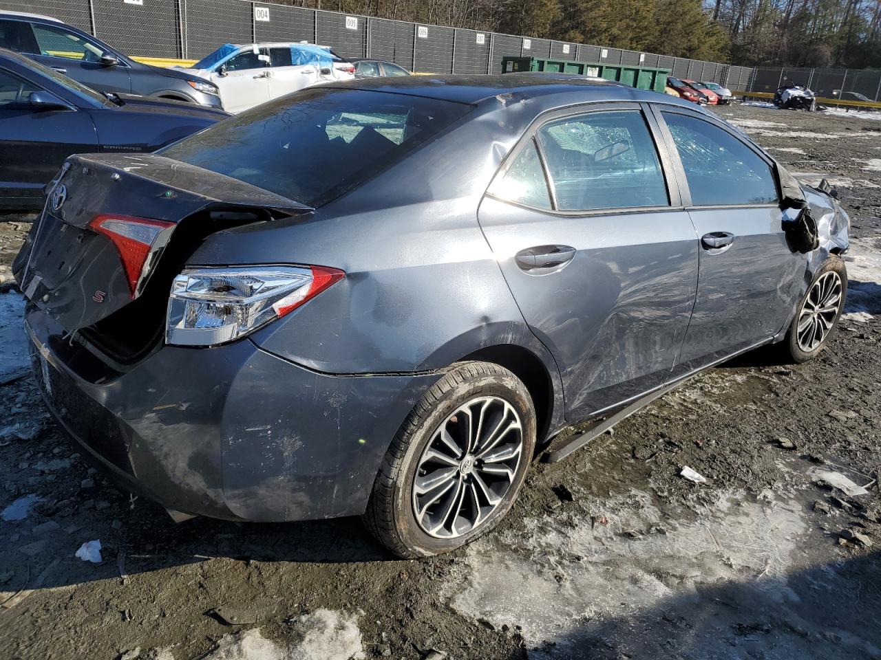 2015 Toyota Corolla VIN 5YFBURHE7FP271623 Copart auction photo, all over damage thumbnail 3