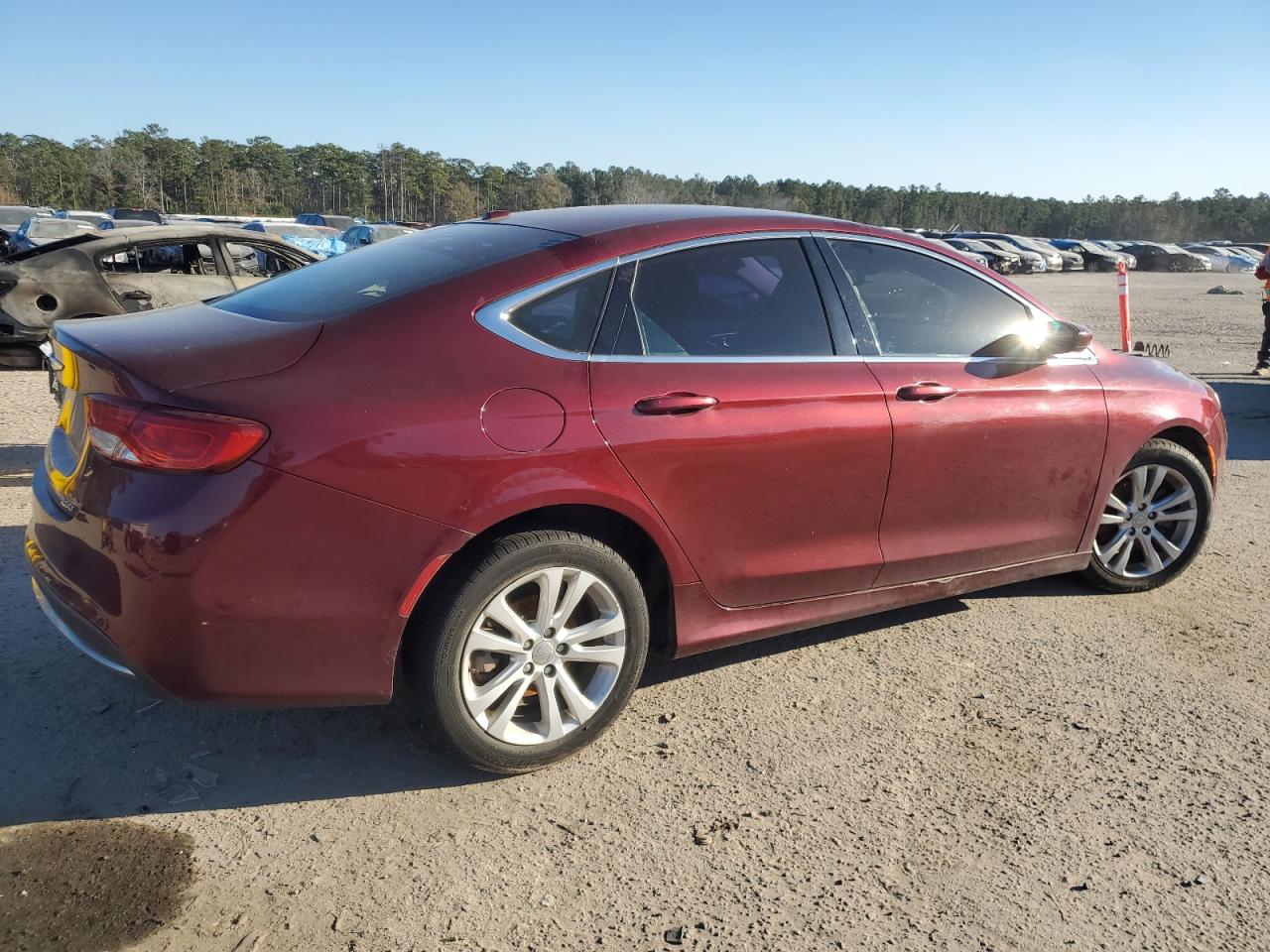 2015 Chrysler 200 VIN 1C3CCCAB2FN692333 Copart auction photo, undercarriage / front end damage thumbnail 3