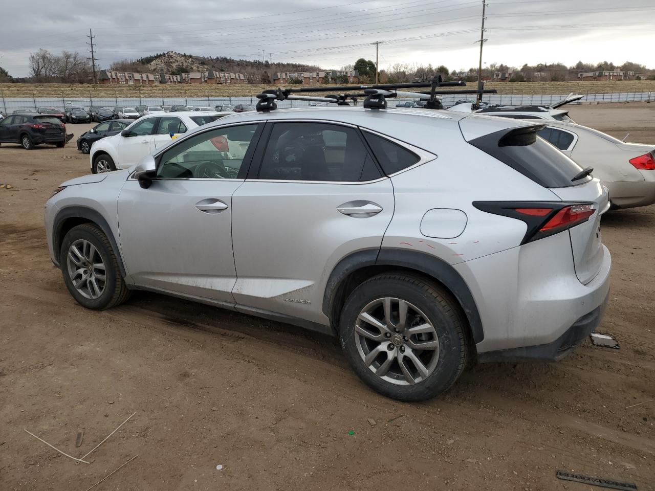 2015 Lexus NX VIN JTJBJRBZXF2026802 Copart auction photo, front end / side damage thumbnail 2