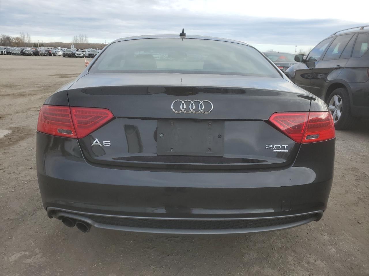 2013 Audi A5 VIN WAU4FBFR9DA005342 Copart auction photo, front end / side damage thumbnail 6