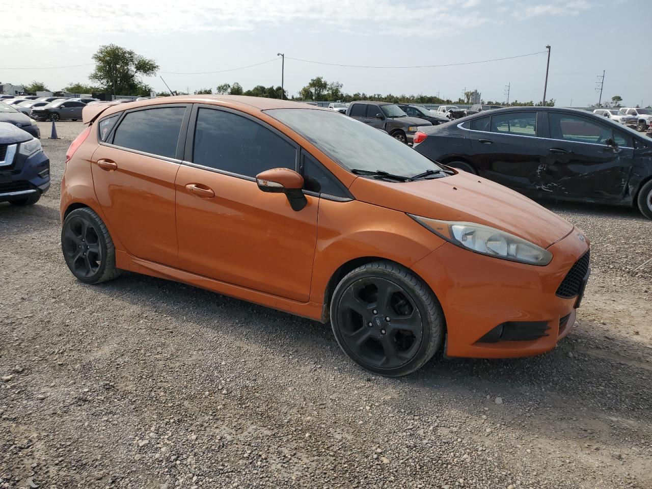 2019 Ford Fiesta VIN 3FADP4GX1KM158098 Copart auction photo, hail damage thumbnail 4