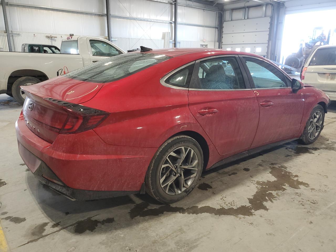 2021 Hyundai Sonata VIN 5NPEL4JA7MH084774 Copart auction photo, front end / side damage thumbnail 3