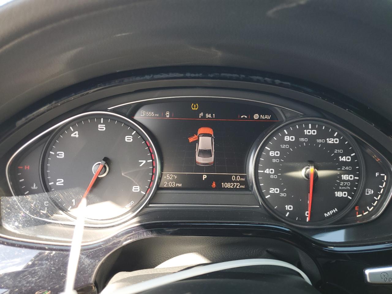 2015 Audi A8 VIN WAU3GAFD7FN032980 Copart auction photo, front end damage thumbnail 9