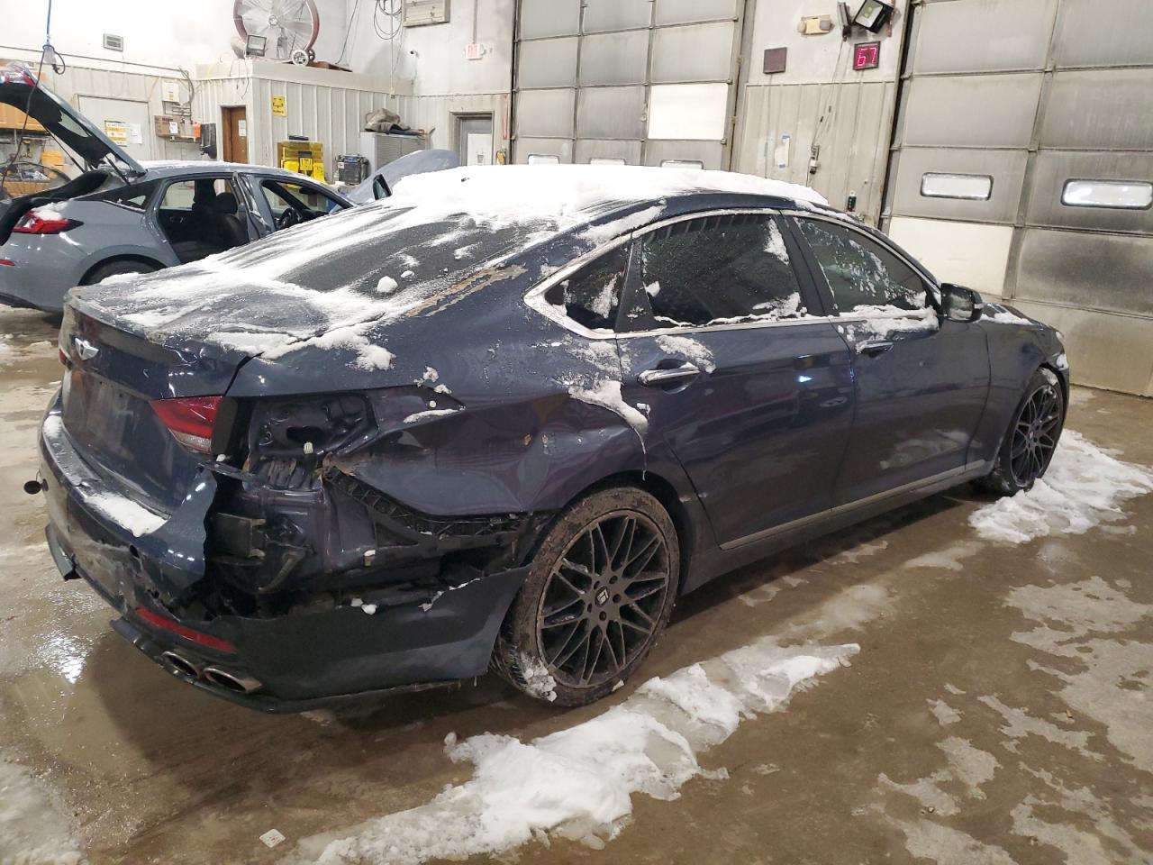 2015 Hyundai Genesis VIN KMHGN4JF0FU068211 Copart auction photo, rear end damage thumbnail 3