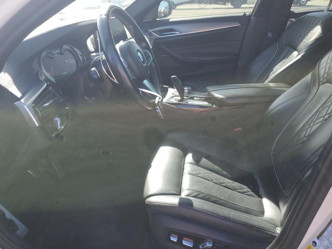 2018 BMW 5er VIN WBAJE5C55JG917581 Copart auction photo, side / front end damage thumbnail 7