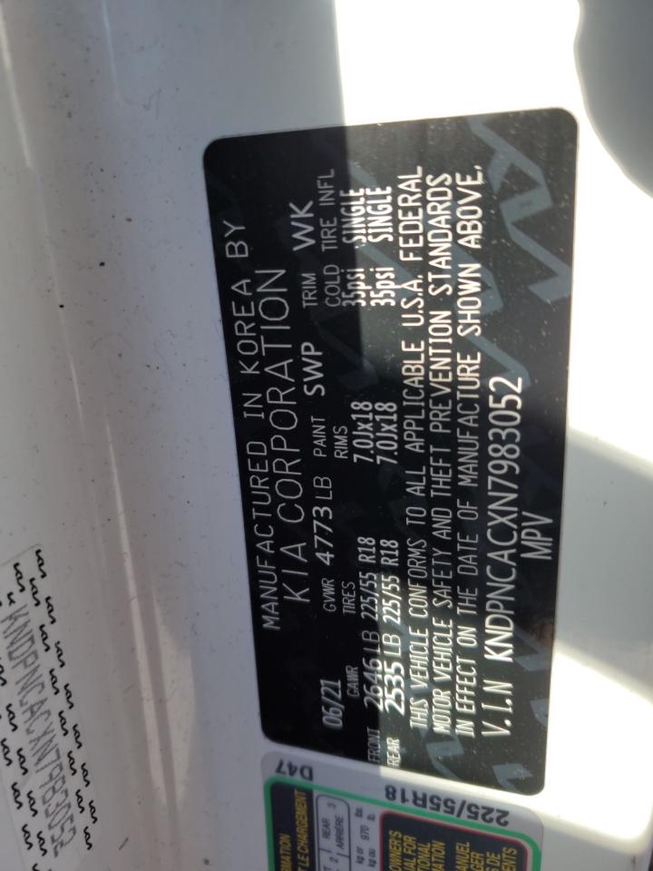 2022 KIA Sportage VIN KNDPNCACXN7983052 Copart auction photo, rear end damage thumbnail 13
