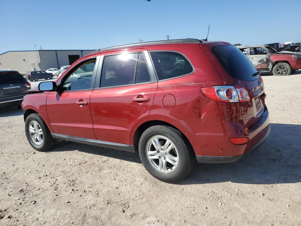 2011 Hyundai Santa Fe VIN 5XYZG3AB5BG014753 Copart auction photo, front end / side damage thumbnail 2