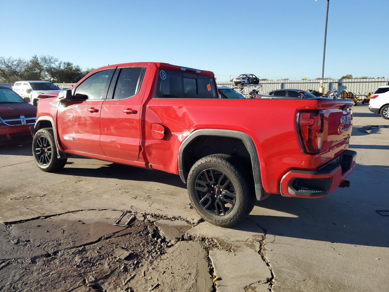 2021 GMC Sierra VIN 1GTR8CEK4MZ160654 Copart auction photo, front end / rear end damage thumbnail 2
