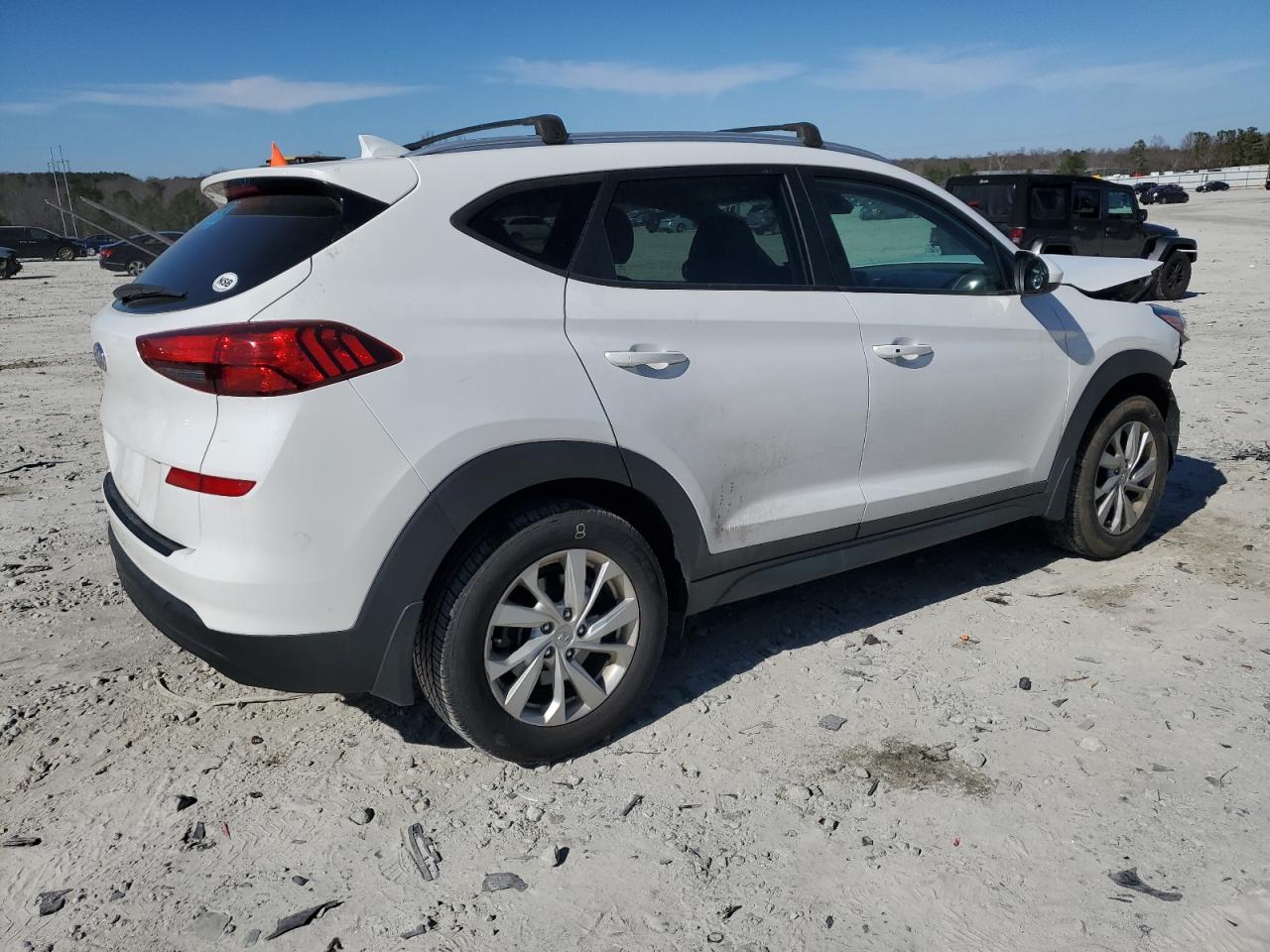 2020 Hyundai Tucson VIN KM8J33A42LU142177 Copart auction photo, front end damage thumbnail 3