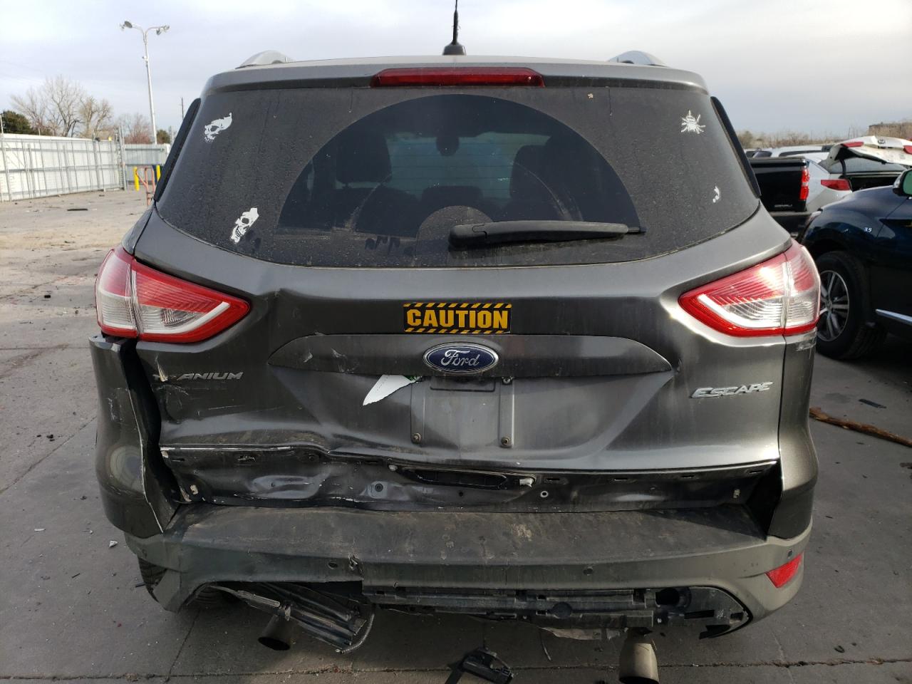 2015 Ford Escape VIN 1FMCU0J91FUA26912 Copart auction photo, rear end / side damage thumbnail 6