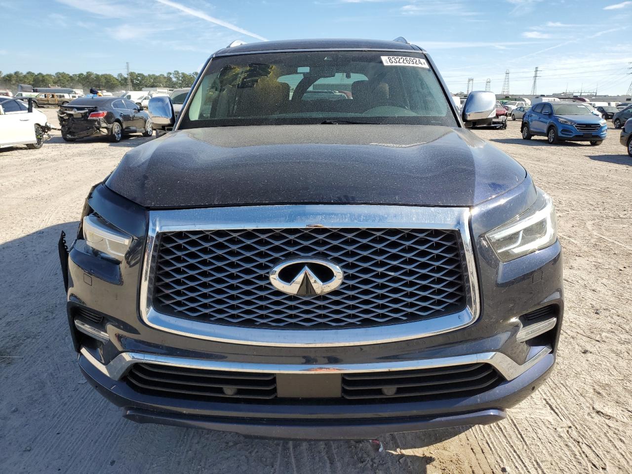 2019 Infiniti QX80 VIN JN8AZ2NF6K9687183 Copart auction photo, front end damage thumbnail 5