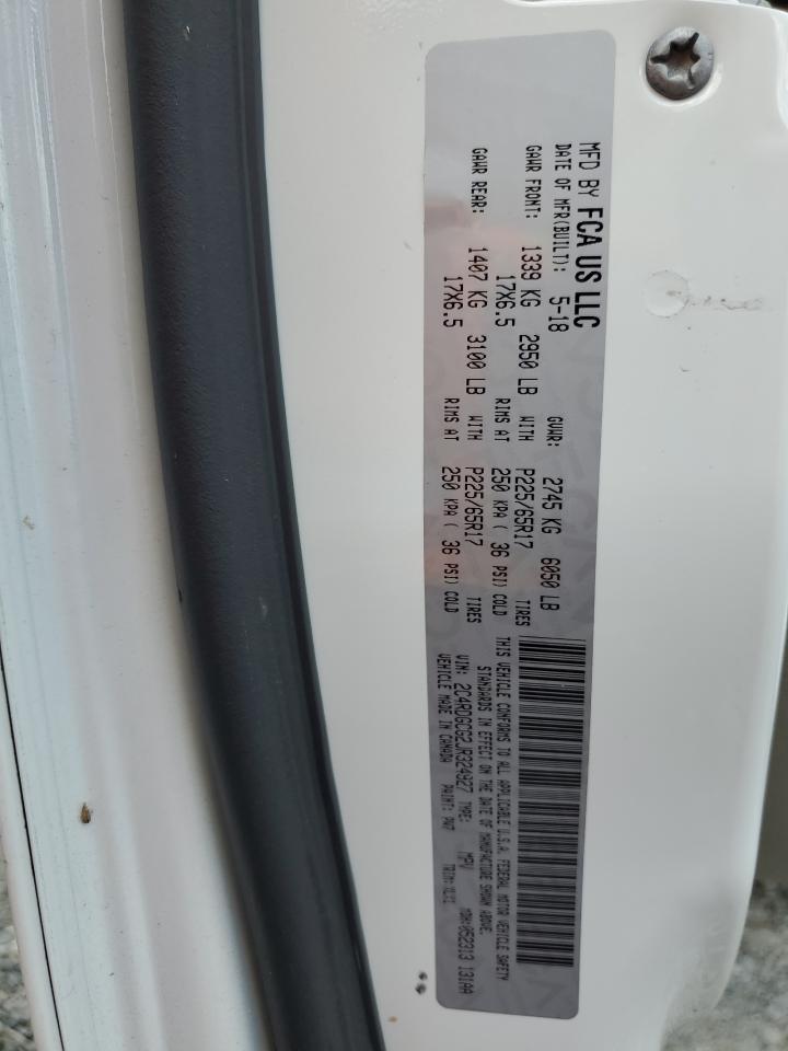 2018 Dodge Caravan VIN 2C4RDGCG2JR324927 Copart auction photo, rear end / mechanical damage thumbnail 14