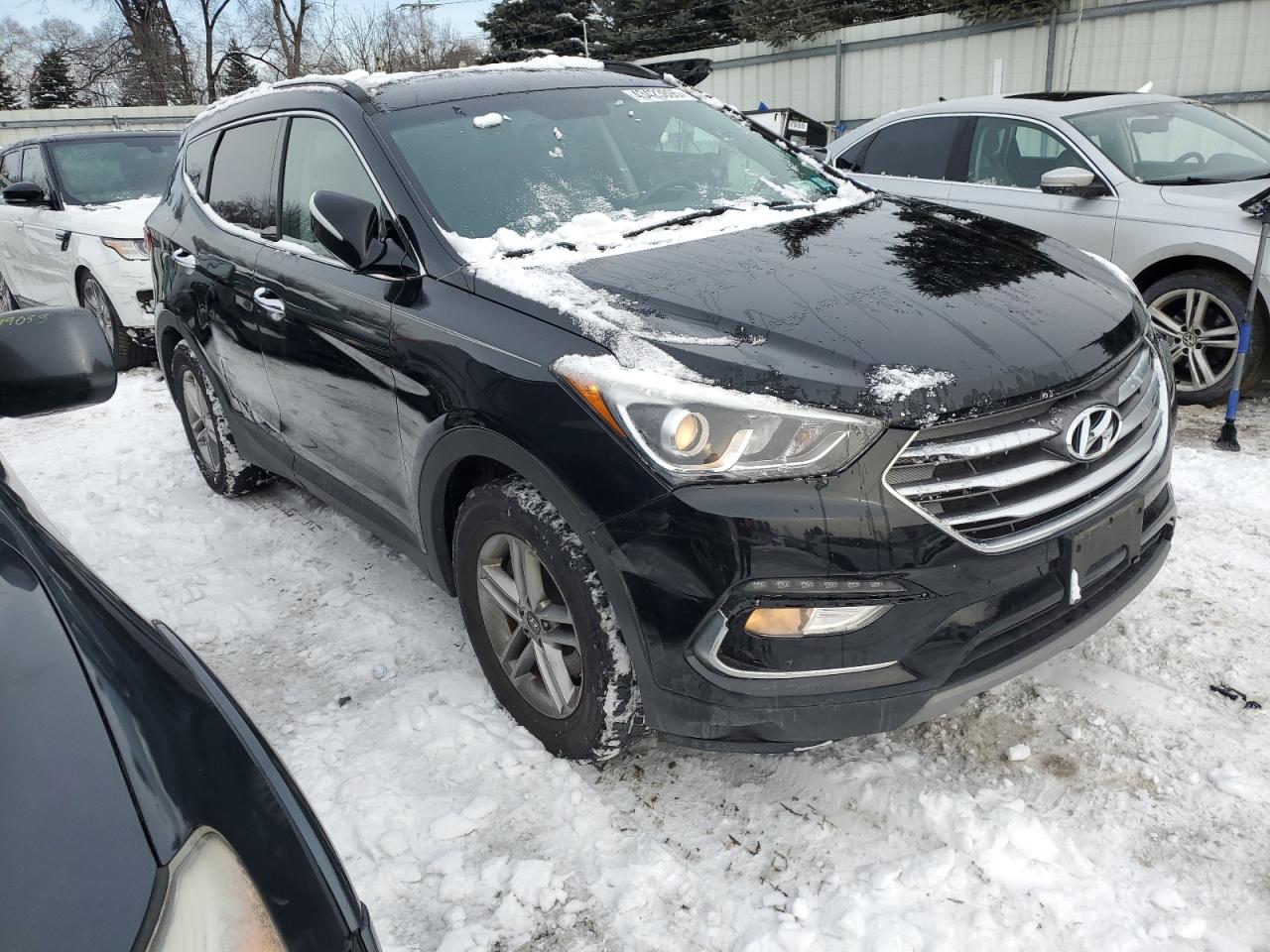 2018 Hyundai Santa Fe VIN 5XYZUDLB6JG549911 Copart auction photo, rear end / side damage thumbnail 4