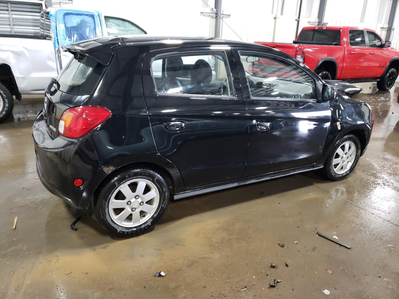 2014 Mitsubishi Mirage VIN ML32A4HJ1EH005696 Copart auction photo, front end damage thumbnail 3