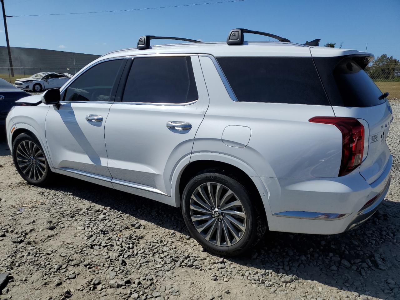 2024 Hyundai Palisade VIN KM8R7DGE1RU756031 Copart auction photo, front end / side damage thumbnail 2