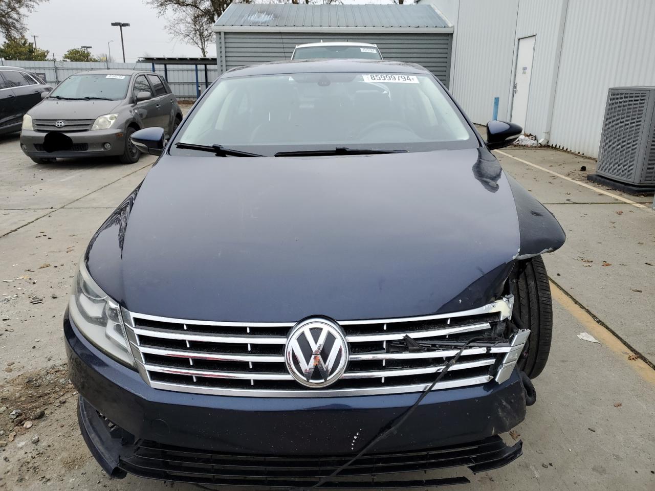 2013 Volkswagen Passat CC VIN WVWBP7AN6DE529176 Copart auction photo, rear end / front end damage thumbnail 5