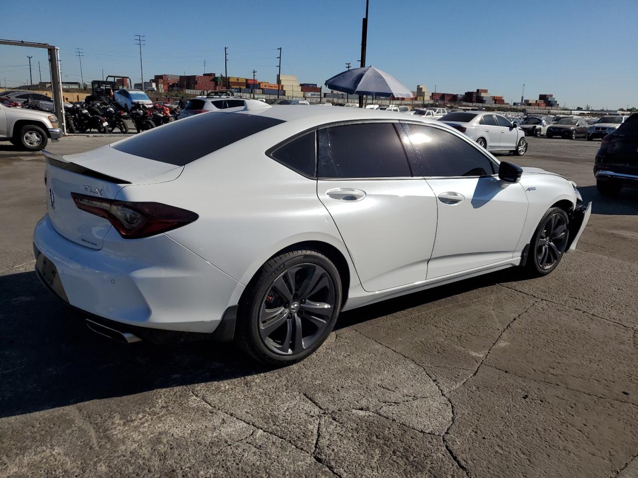 2023 Acura TLX VIN 19UUB6F5XPA003480 Copart auction photo, front end damage thumbnail 3