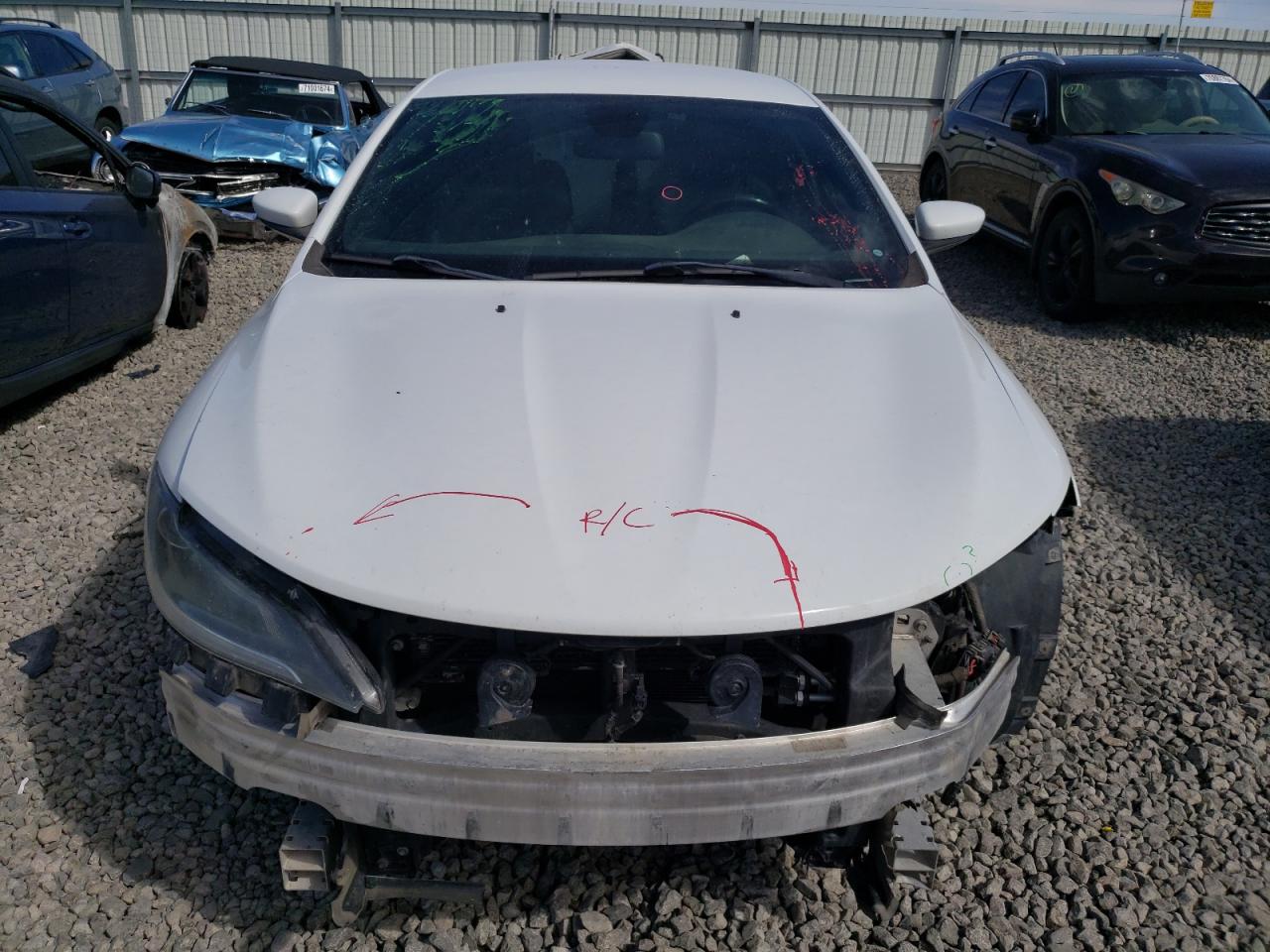 2015 Chrysler 200 VIN 1C3CCCDGXFN522597 Copart auction photo, front end damage thumbnail 5