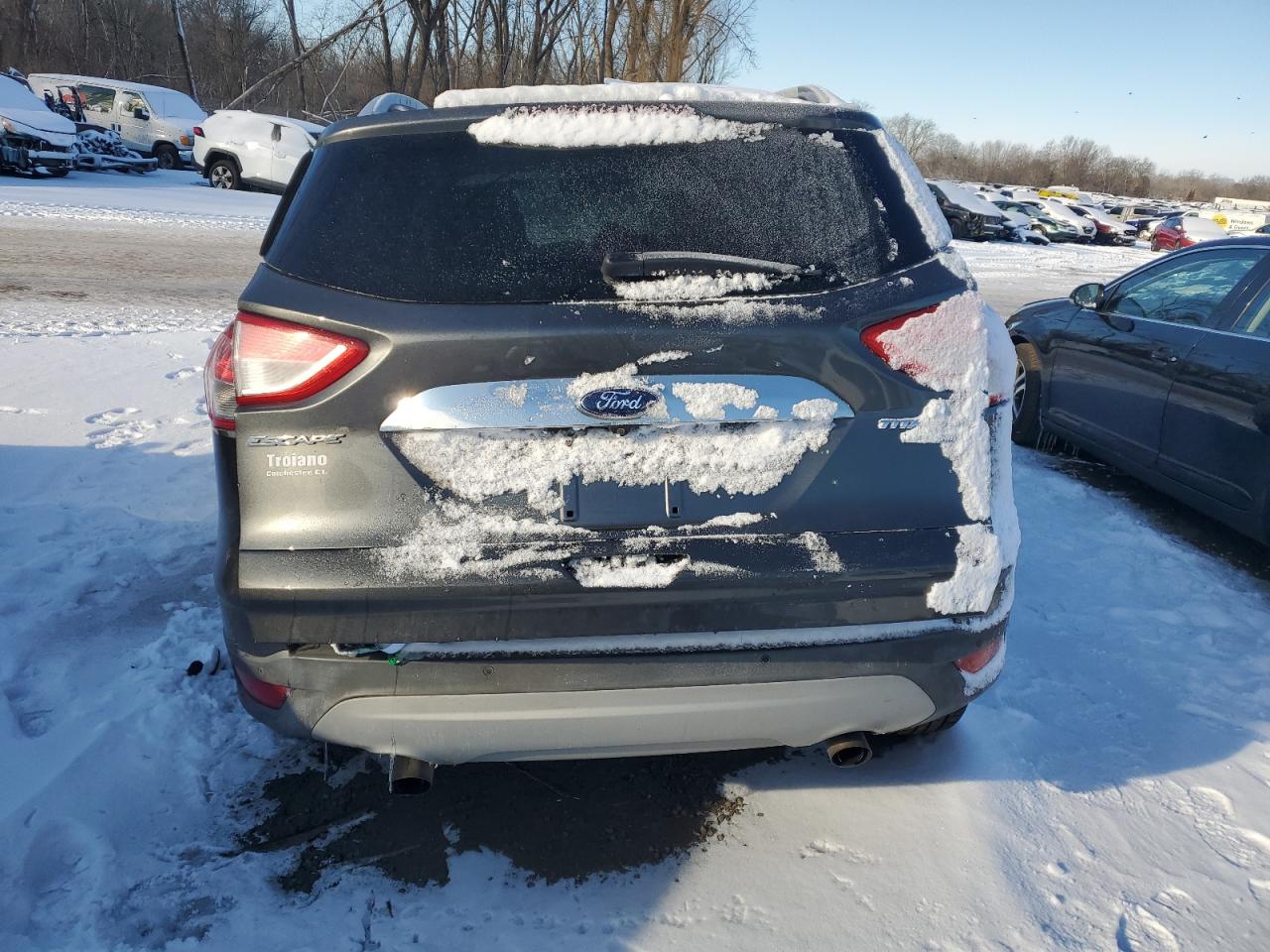 2015 Ford Escape VIN 1FMCU9J97FUA72510 Copart auction photo, front end / rear end damage thumbnail 6