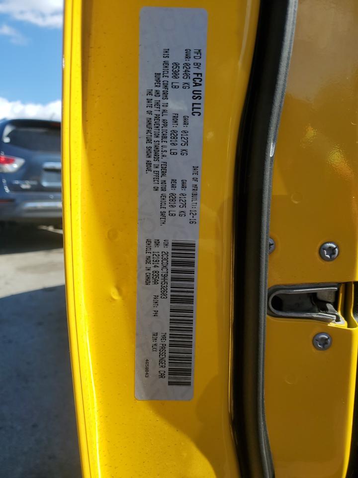 2017 Dodge Charger VIN 2C3CDXCT9HH532603 Copart auction photo, side damage thumbnail 12