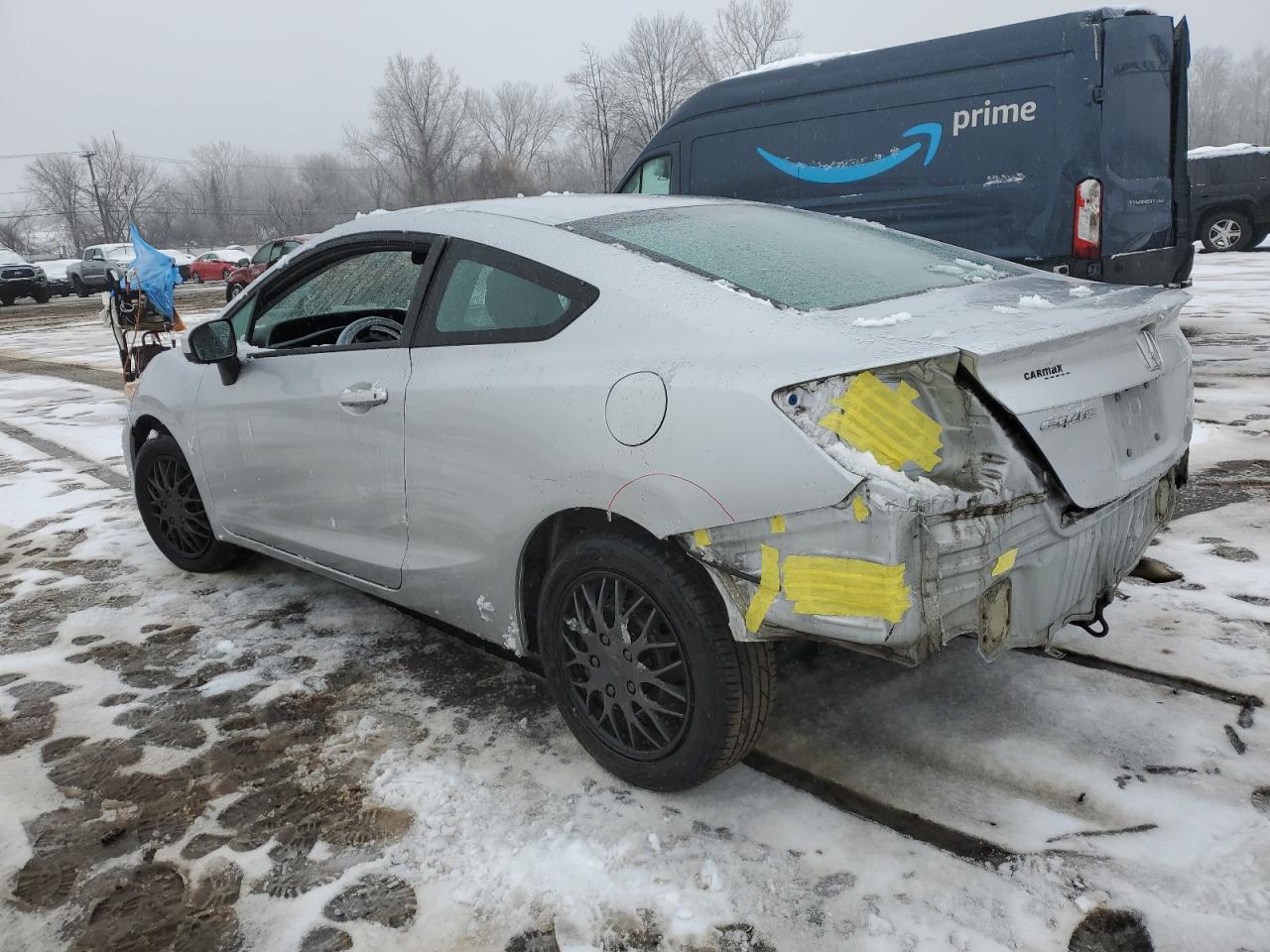 2015 Honda Civic VIN 2HGFG3B5XFH509583 Copart auction photo, rear end damage thumbnail 2
