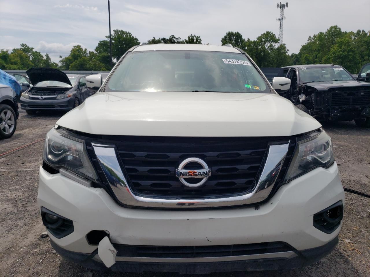 2017 Nissan Pathfinder VIN 5N1DR2MNXHC674266 Copart auction photo, front end damage thumbnail 5