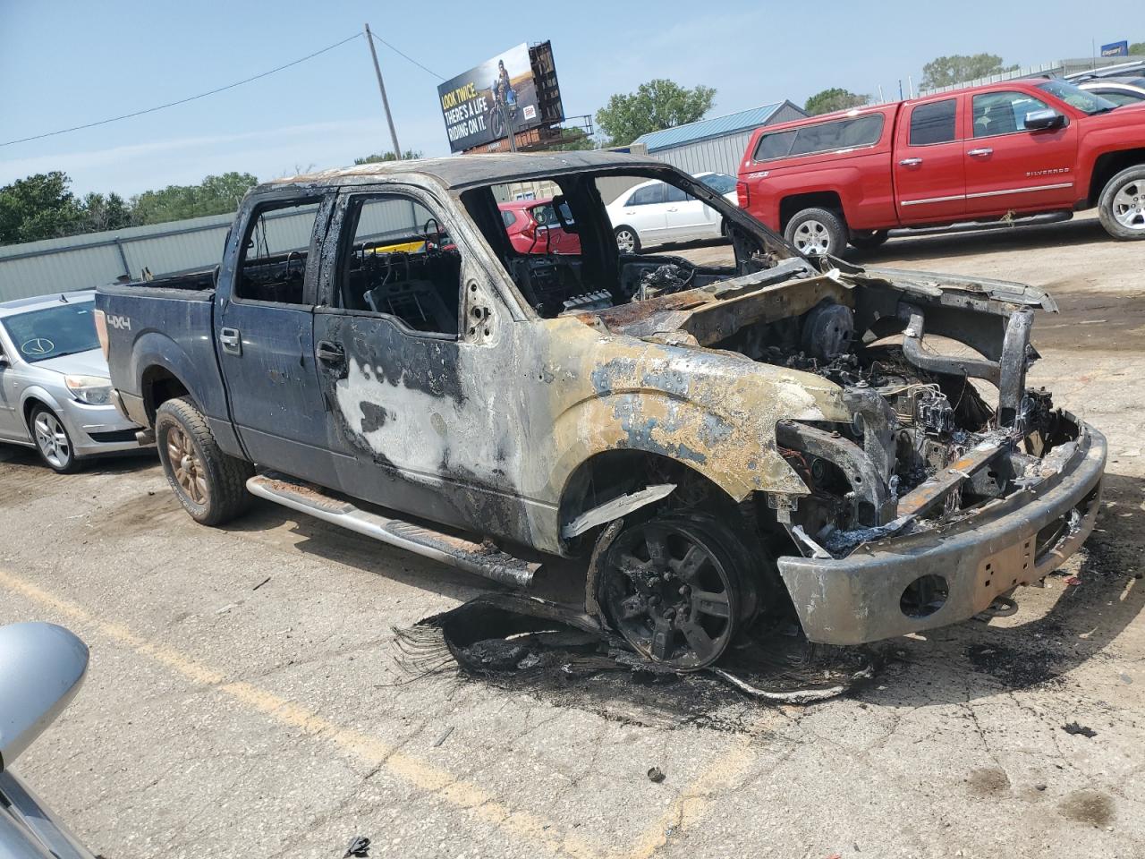 2011 Ford F-150 VIN 1FTFW1ET6BFC20289 Copart auction photo, burn - engine / burn damage thumbnail 4