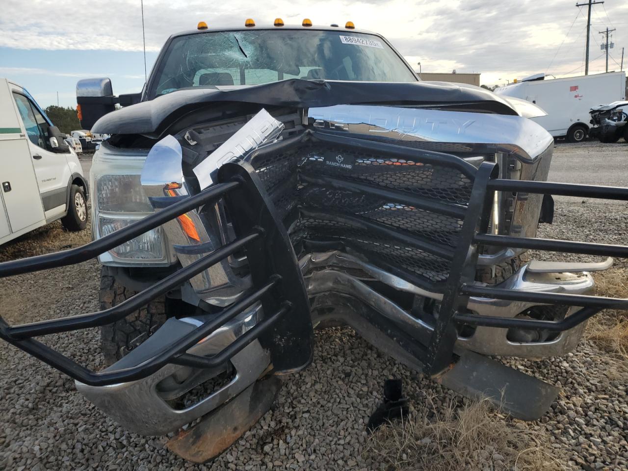 2014 Ford F350 VIN 1FT8W3BT6EEB73638 Copart auction photo, front end damage thumbnail 5