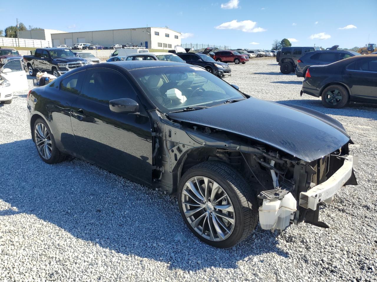 2013 Infiniti G VIN JN1CV6EL0DM980447 Copart auction photo, front end damage thumbnail 4