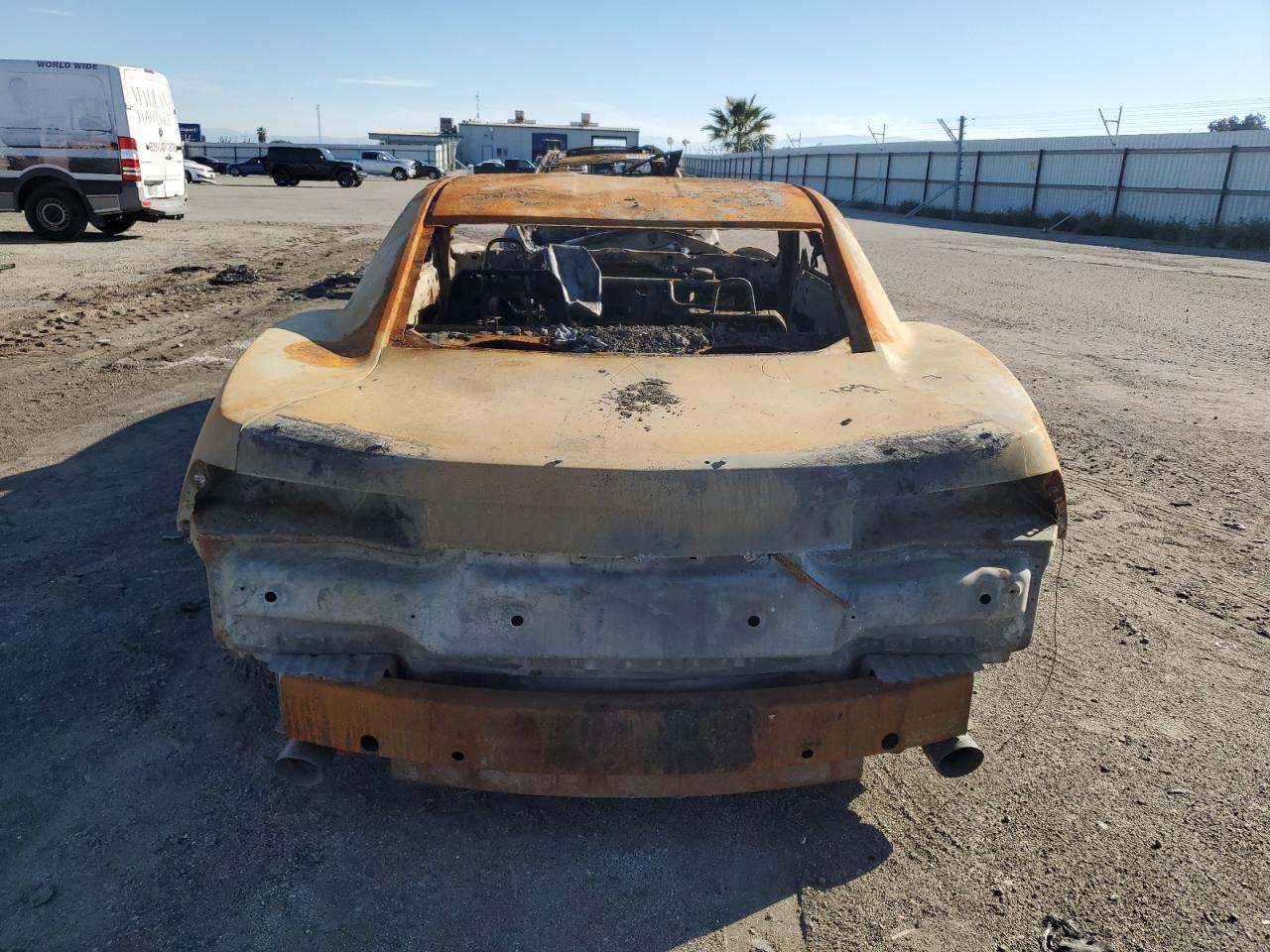 2013 Chevrolet Camaro VIN 2G1FA1E37D9163961 Copart auction photo, burn damage thumbnail 6