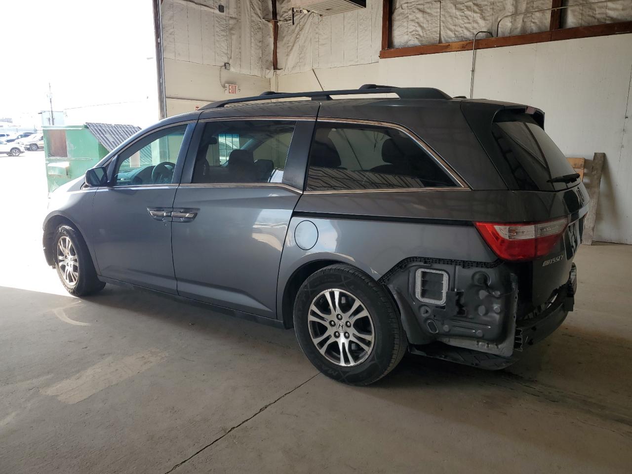 2012 Honda Odyssey VIN 5FNRL5H62CB096756 Copart auction photo, front end / rear end damage thumbnail 2