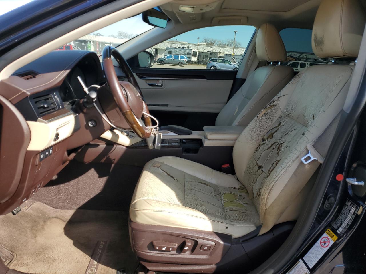 2016 Lexus ES VIN JTHBW1GG1G2108396 Copart auction photo, side / front end damage thumbnail 7