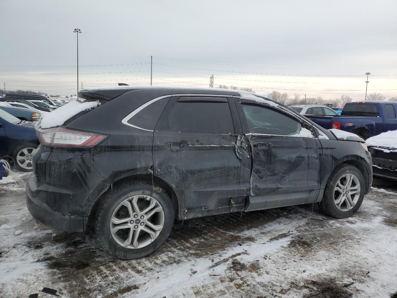 2017 Ford Edge VIN 2FMPK3K99HBB69638 Copart auction photo, front end damage thumbnail 3