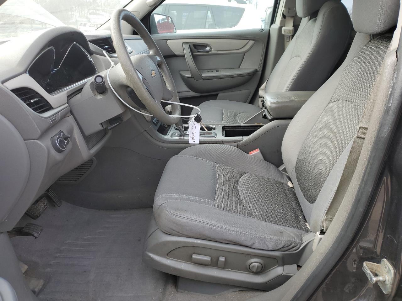 2014 Chevrolet Traverse VIN 1GNKVFKDXEJ297588 Copart auction photo, front end / side damage thumbnail 7