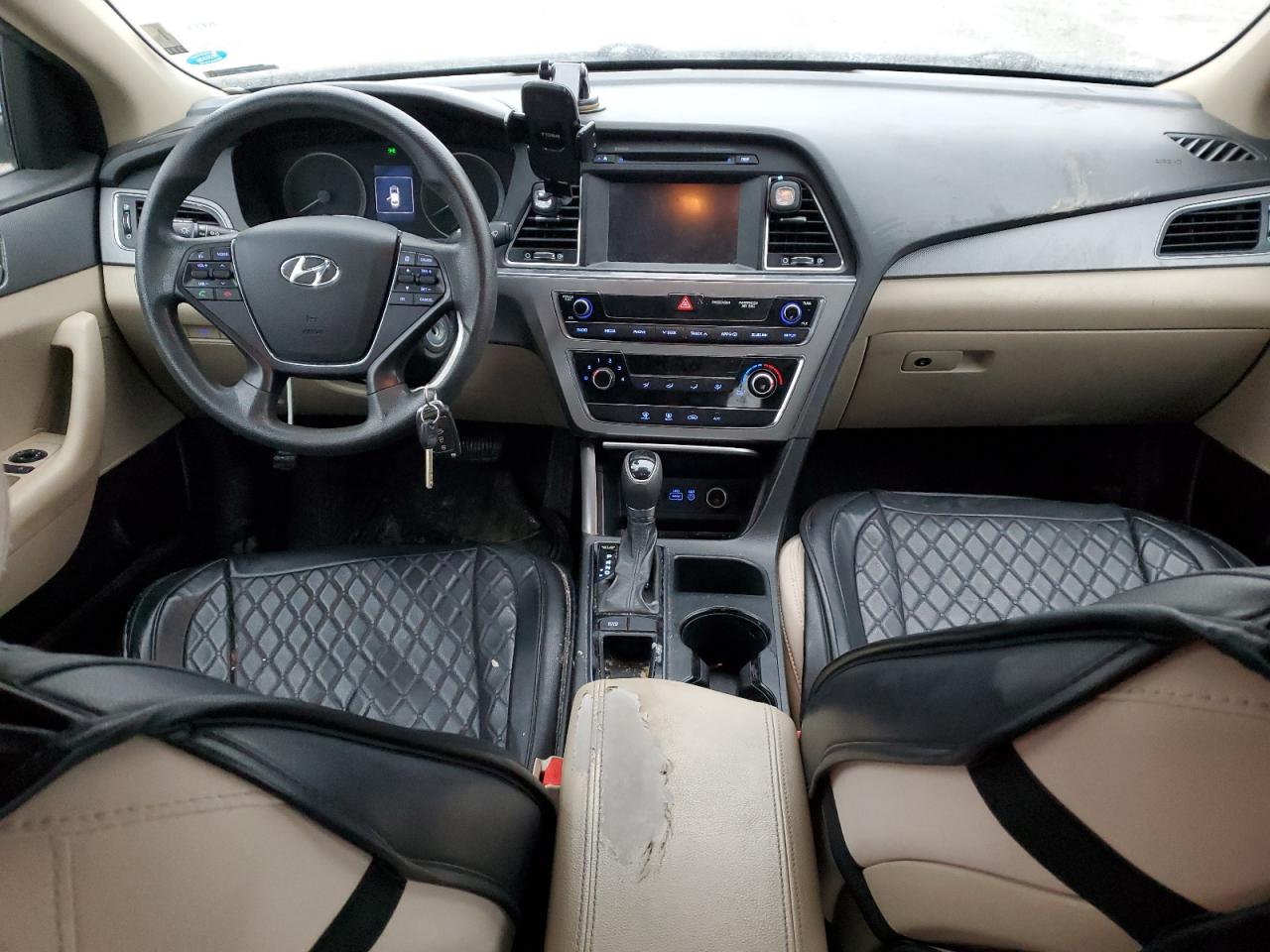 2016 Hyundai Sonata VIN 5NPE24AF4GH373842 Copart auction photo, rear end damage thumbnail 8