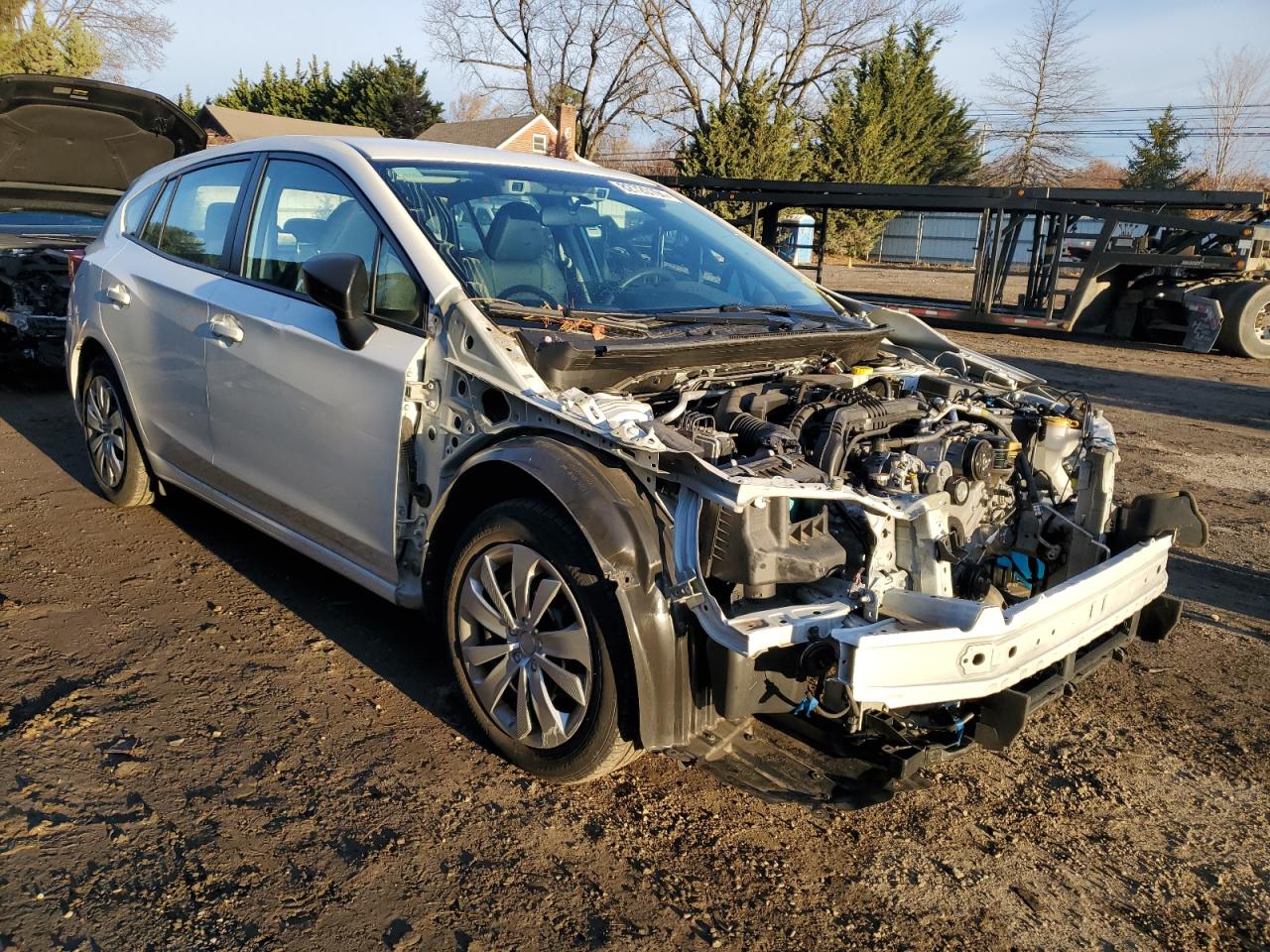 2022 Subaru Impreza VIN 4S3GTAB61N3711113 Copart auction photo, front end / minor dent/scratches damage thumbnail 4