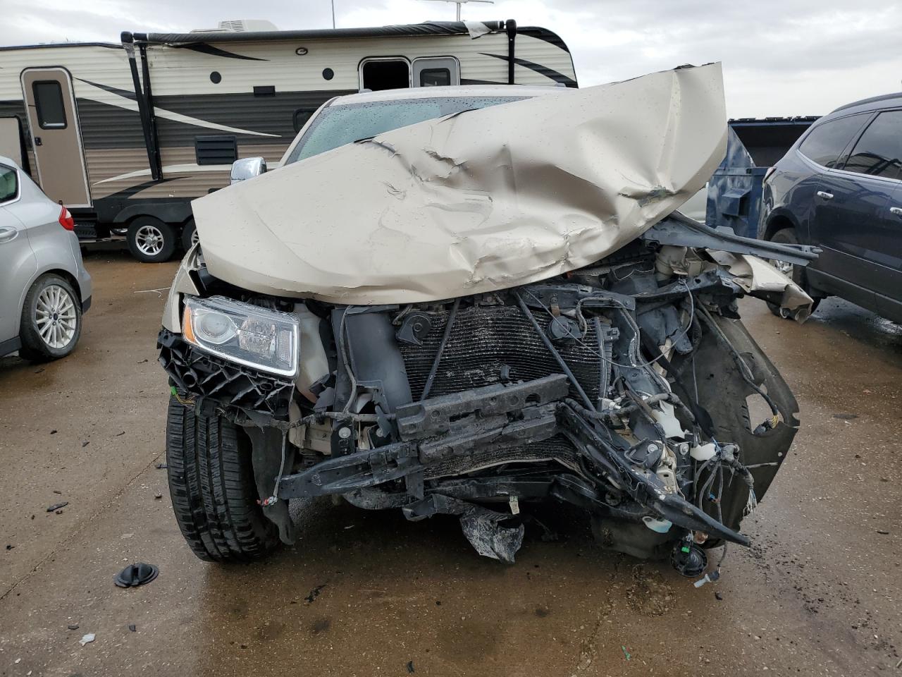 2015 Jeep Grand Cherokee VIN 1C4RJFBG9FC229009 Copart auction photo, front end / mechanical damage thumbnail 5