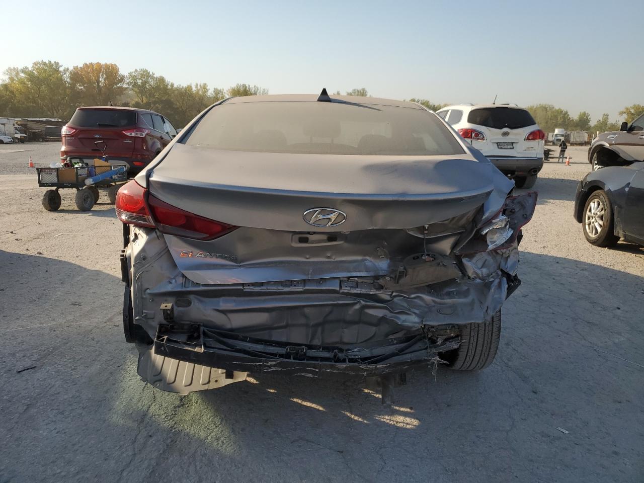 2017 Hyundai Elantra VIN 5NPD84LFXHH115723 Copart auction photo, rear end damage thumbnail 6