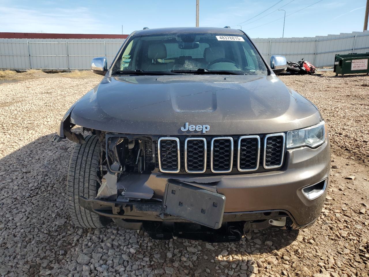 2017 Jeep Grand Cherokee VIN 1C4RJFBG2HC735056 Copart auction photo, front end damage thumbnail 5