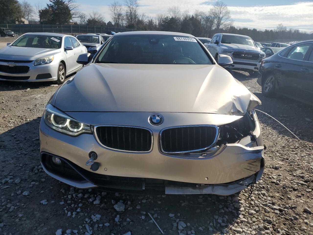 2016 BMW 4er VIN WBA3T7C57G5A38231 Copart auction photo, front end damage thumbnail 5