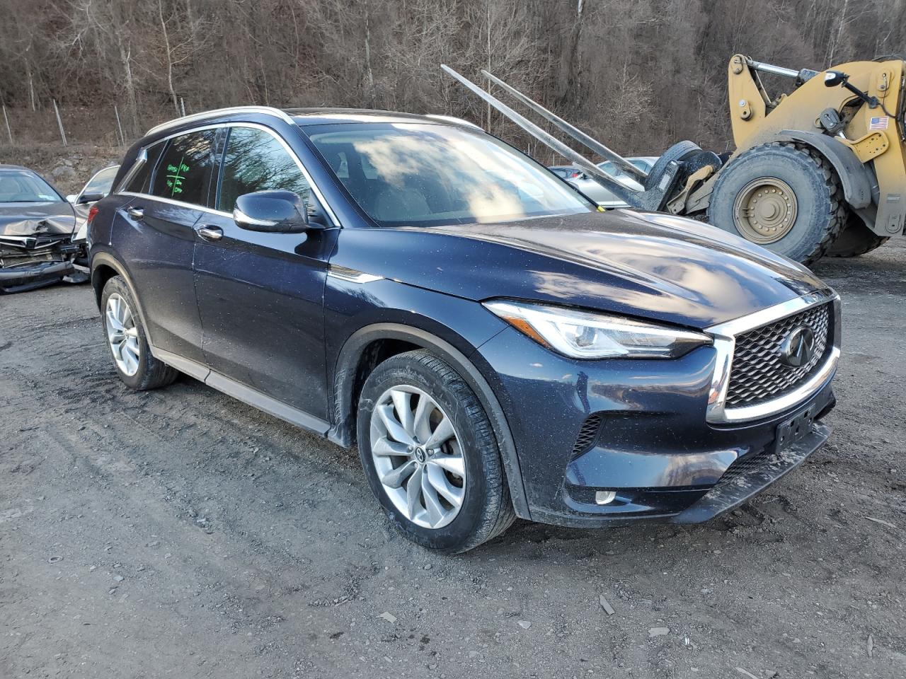 2019 Infiniti QX50 VIN 3PCAJ5M3XKF141682 Copart auction photo, side damage thumbnail 4