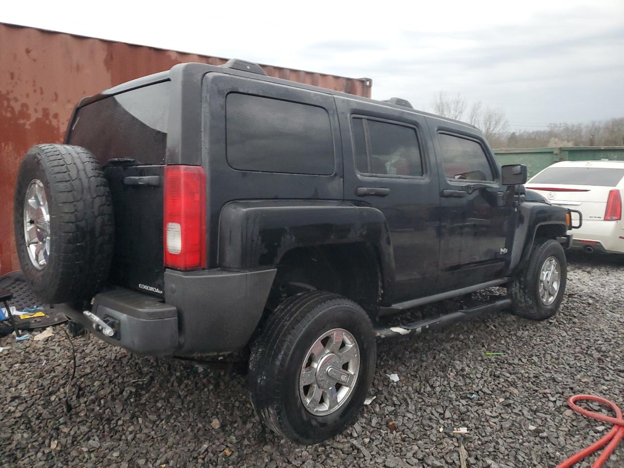 2007 Hummer H3 VIN 5GTDN13E978198727 Copart auction photo, front end damage thumbnail 3