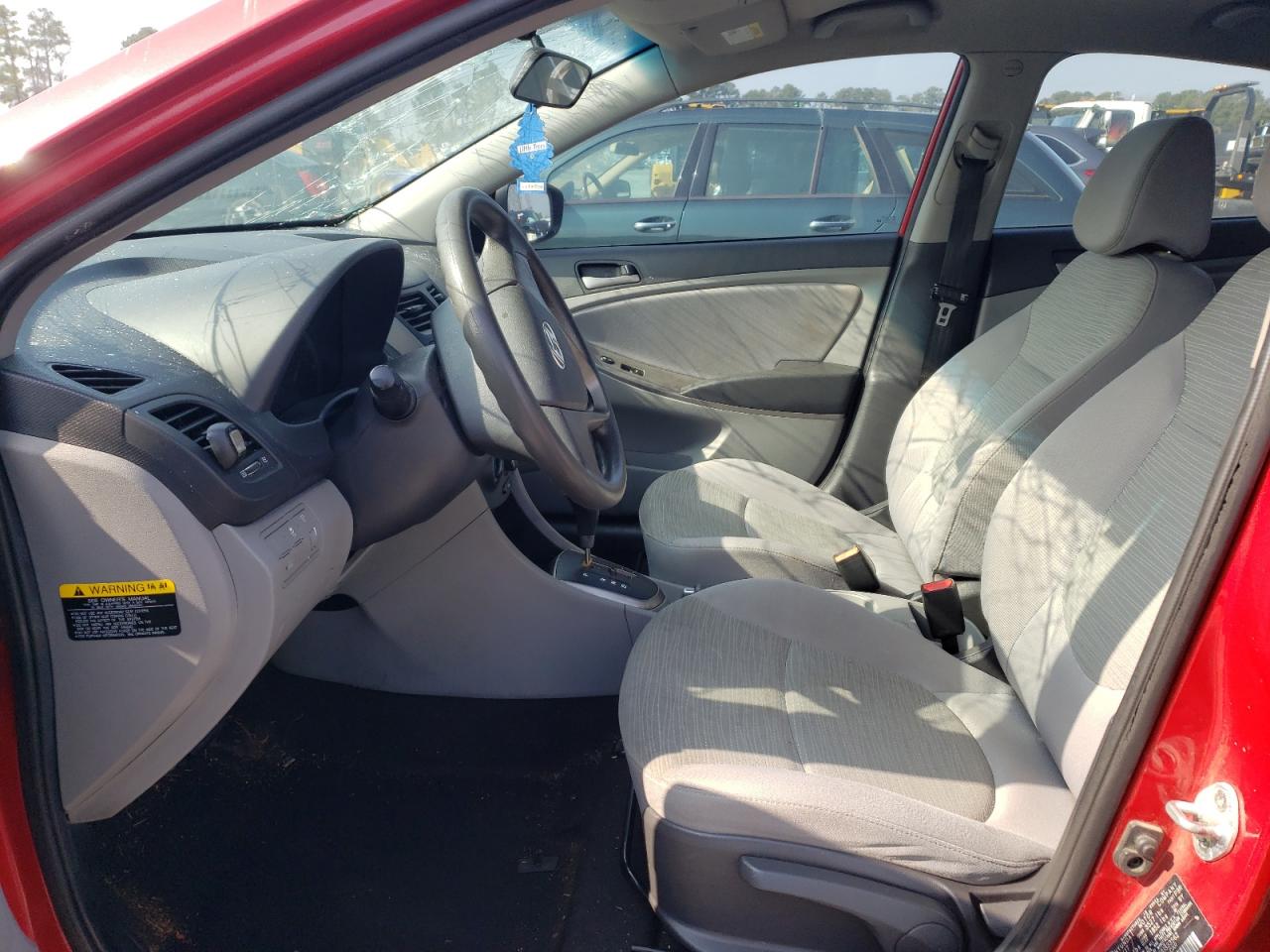 2017 Hyundai Accent VIN KMHCT4AE9HU333562 Copart auction photo, front end / top/roof damage thumbnail 7