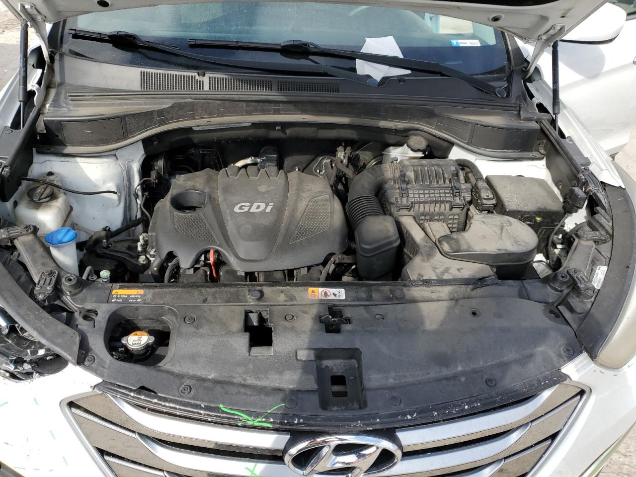 2016 Hyundai Santa Fe VIN 5XYZU3LB0GG347472 Copart auction photo, front end damage thumbnail 12