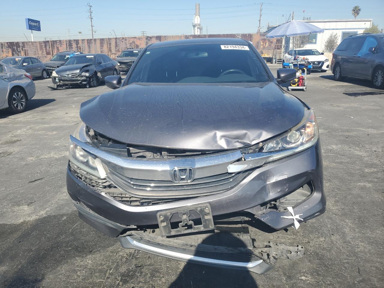 2017 Honda Accord VIN 1HGCR2F5XHA048355 Copart auction photo, front end damage thumbnail 5