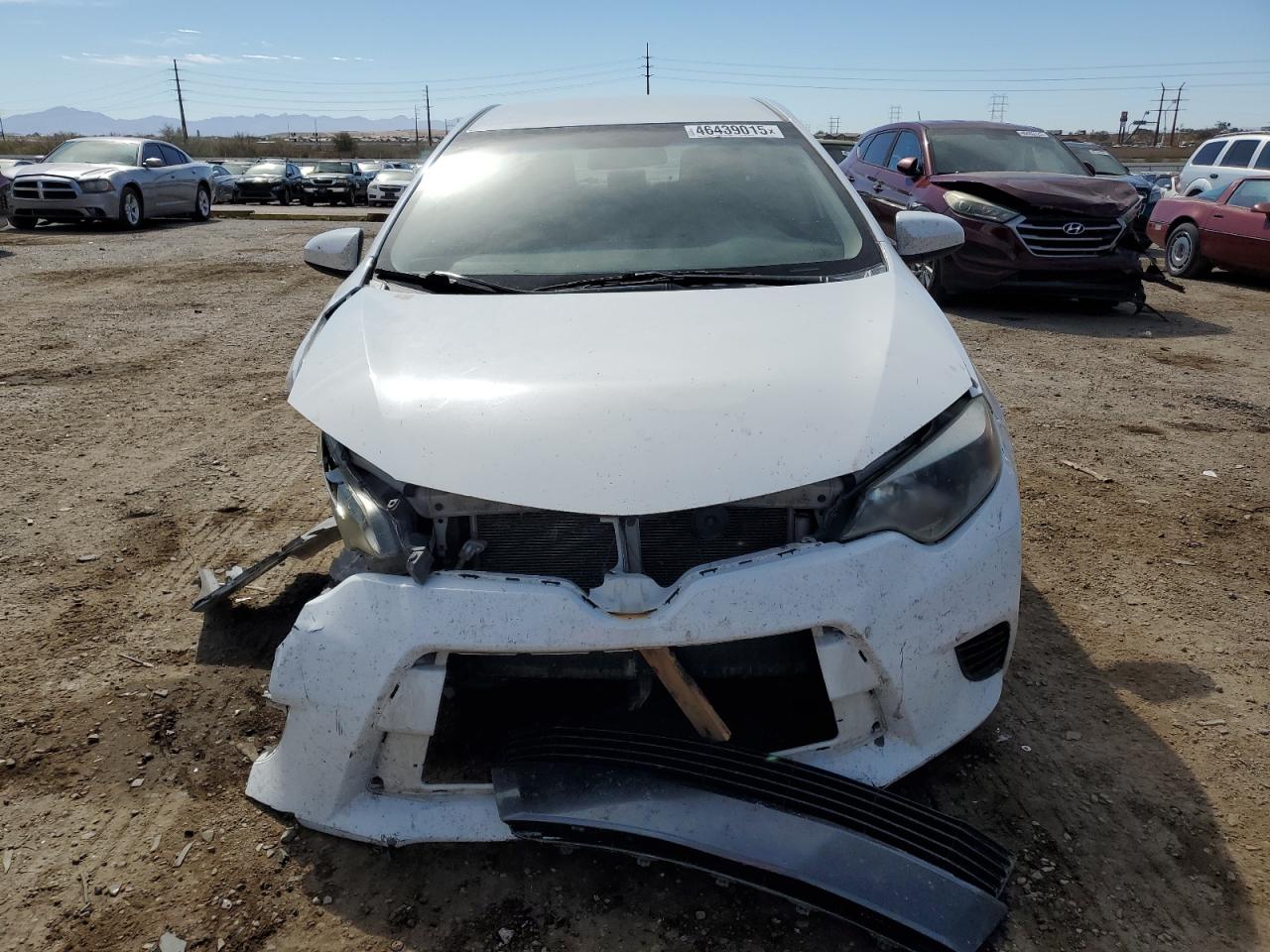 2015 Toyota Corolla VIN 5YFBURHE7FP296876 Copart auction photo, undercarriage / front end damage thumbnail 5