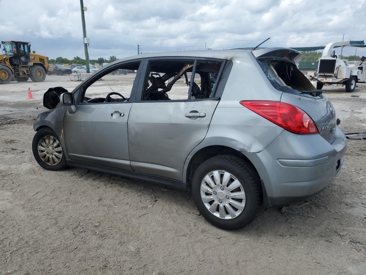 2009 Nissan Versa VIN 3N1BC13EX9L501834 Copart auction photo, burn - engine damage thumbnail 2
