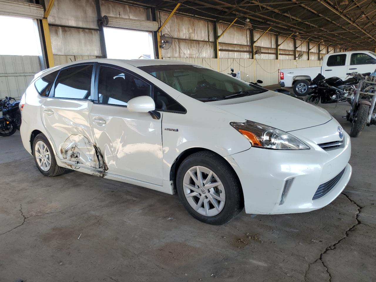 2012 Toyota Prius VIN JTDZN3EU4C3097261 Copart auction photo, side damage thumbnail 4
